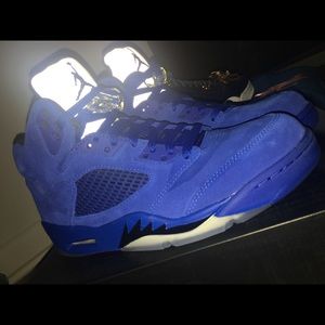 Refurbished Blue Suede Jordan 5